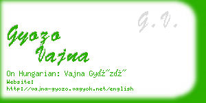 gyozo vajna business card